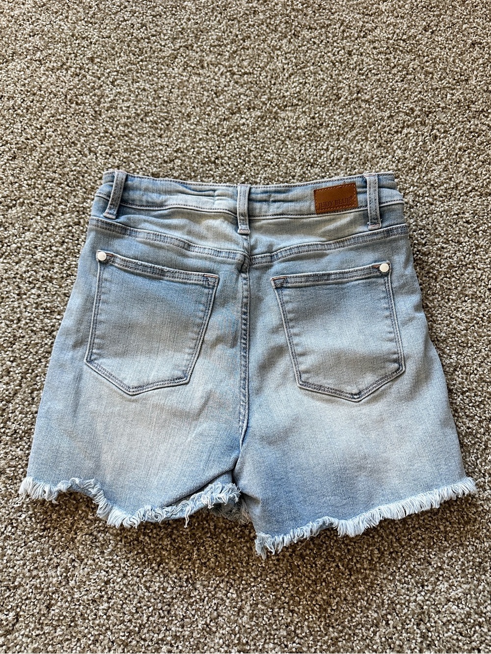 Judy Blue Light Blue Braided Waist Denim Shorts - Picture 5 of 7